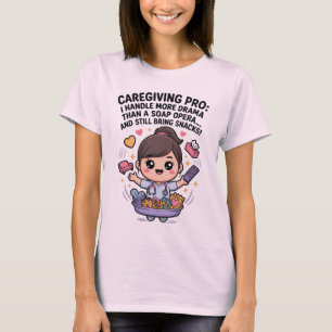 Camiseta Drama de telenovela divertida para cuidadores prof