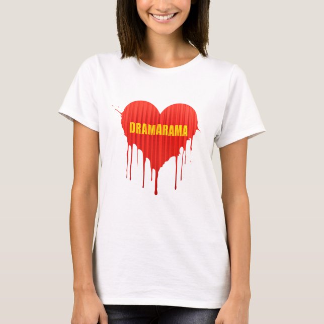 Camiseta Drama Queen Dramarama bleeding heart women's (Anverso)