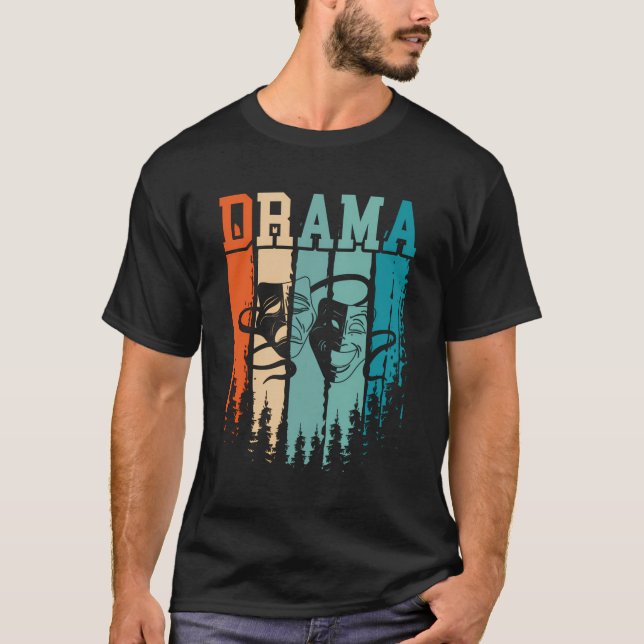 Camiseta Drama retro vintage (Anverso)