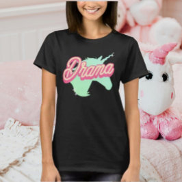 Camiseta Drama rosa unicornio