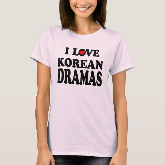Camiseta Dramas coreanos (Anverso)