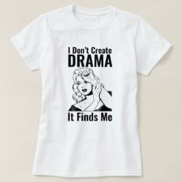 Camiseta dramática de mujer que llora retro