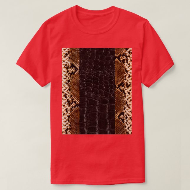 Camiseta Dramática piel de serpiente Foto Diseño de la text (Diseño del anverso)