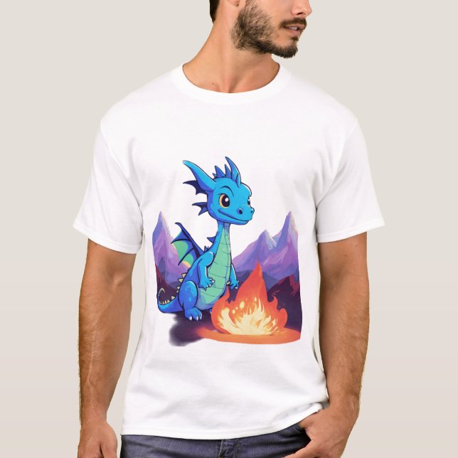 Camiseta Dramáticamente adorable: Tee de mascota de cráneo  (Anverso)