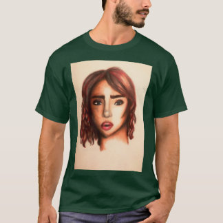 Camiseta Dramático Chica de cabeza roja