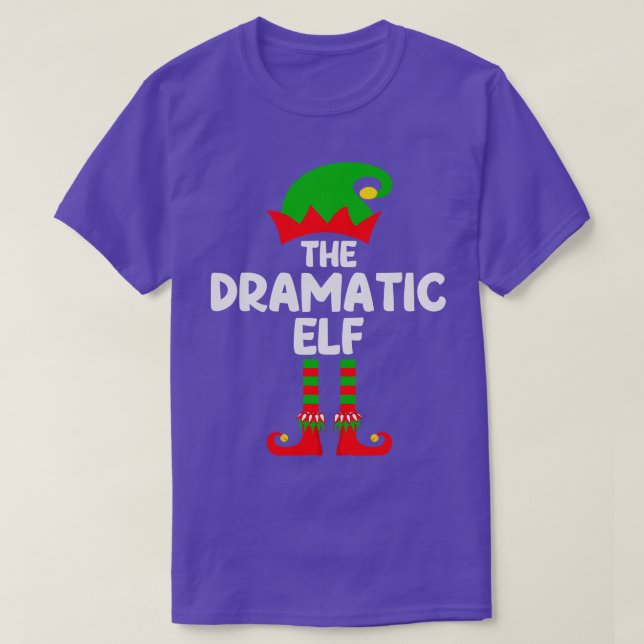 Camiseta Dramático Fiesta de grupo familiar Elf Mateo (Diseño del anverso)