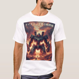 Camiseta Dramático Mecha Standoff - Tecnología Futurista