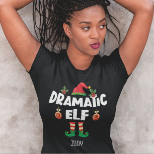 Camiseta Dramáticos Navidades elfos familiares que concuerd