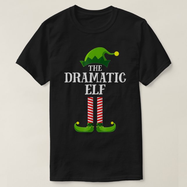 Camiseta Dramáticos Navidades familiares de Elf coincidiend (Diseño del anverso)