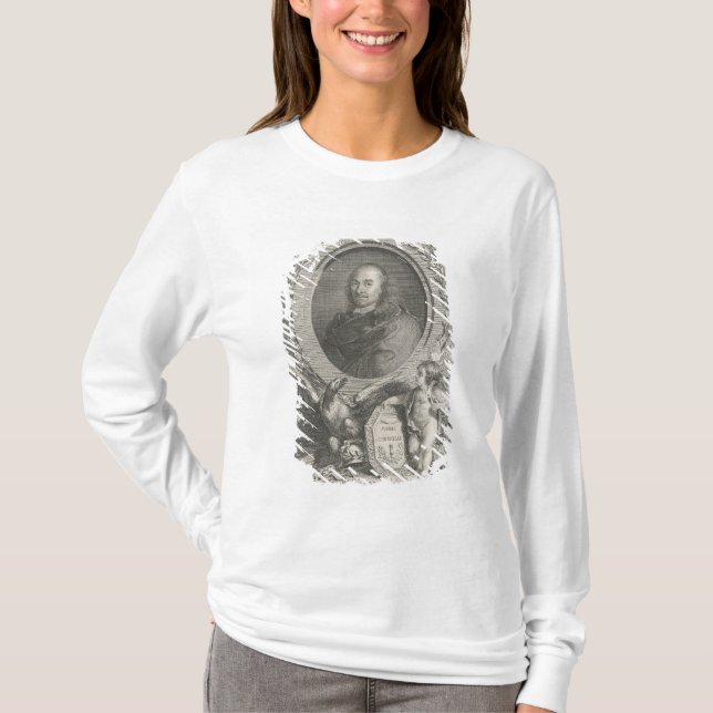 Camiseta Dramaturgo del francés de Pierre Corneille (Anverso)