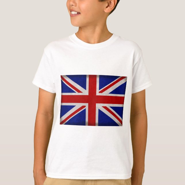 Camiseta Drapeau Anglais d'Angleterre texturé (Anverso)