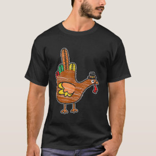 Camiseta Drásena graciosa del Día de Acción de Pájaro en Tu