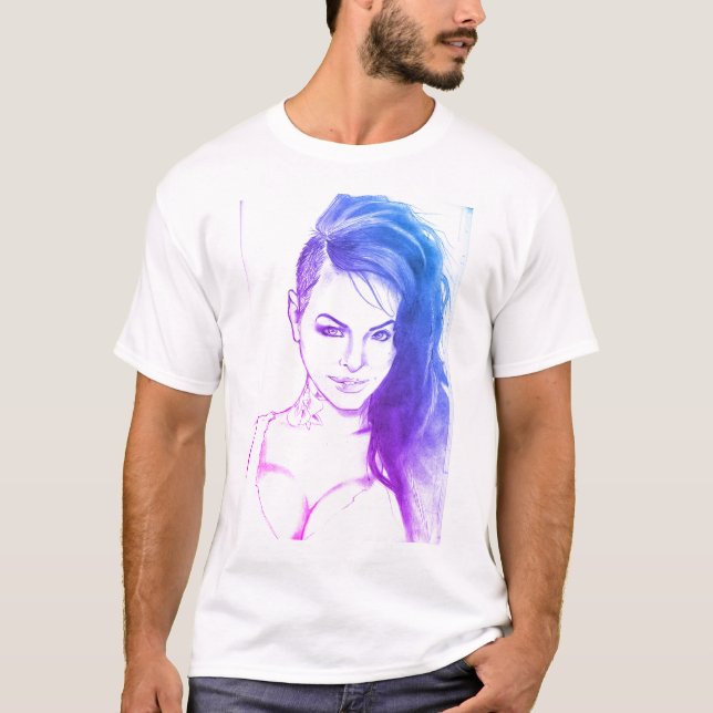 CAMISETA Drawn Christy Mack | tbw studios (Anverso)