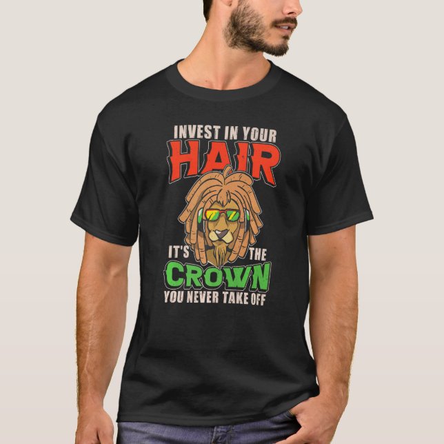 Camiseta Dreadlock Hairstyle Rastafari Loc'd Up Afro Hair (Anverso)