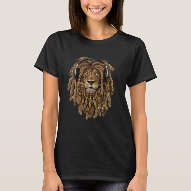 Camiseta Dreadlock - Kisspng-Lion-T-Shirt-Zion-Dreadlocks-R (Anverso)