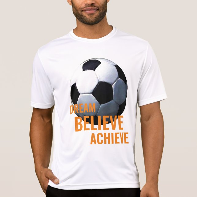 Camiseta Dream Believe Achieve Fútbol (Anverso)