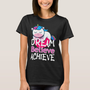 Camiseta Dream Believe Achive Rainbow Myth Fairytale Unico