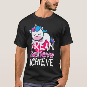 Camiseta Dream Believe Achive Rainbow Myth Fairytale Unico