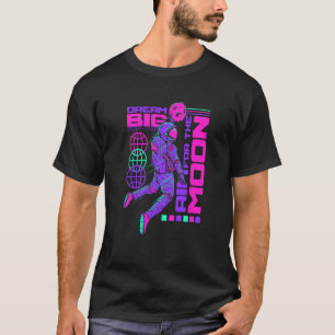 Camiseta Dream Big Aim High Astronaut Motivational Cotes S