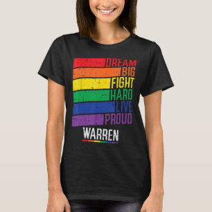 Camiseta Dream Big Fight Hard Live Orud Elizabeth Warren 2