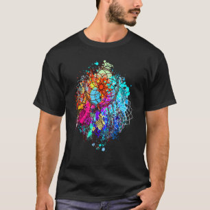 Camiseta Dream Catcher Native American Fethers Tribal Drea