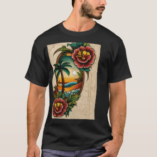 Camiseta "Dream Catcher Polynesian Tattoo Design - Light Co
