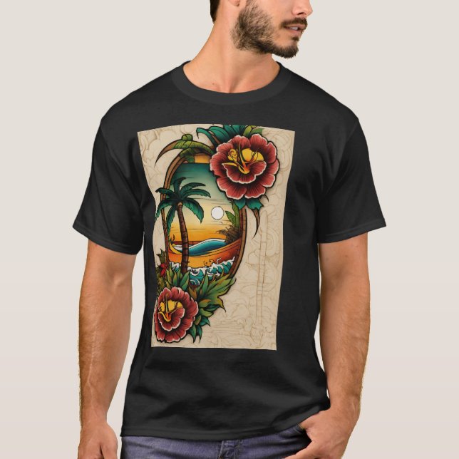 Camiseta "Dream Catcher Polynesian Tattoo Design - Light Co (Anverso)