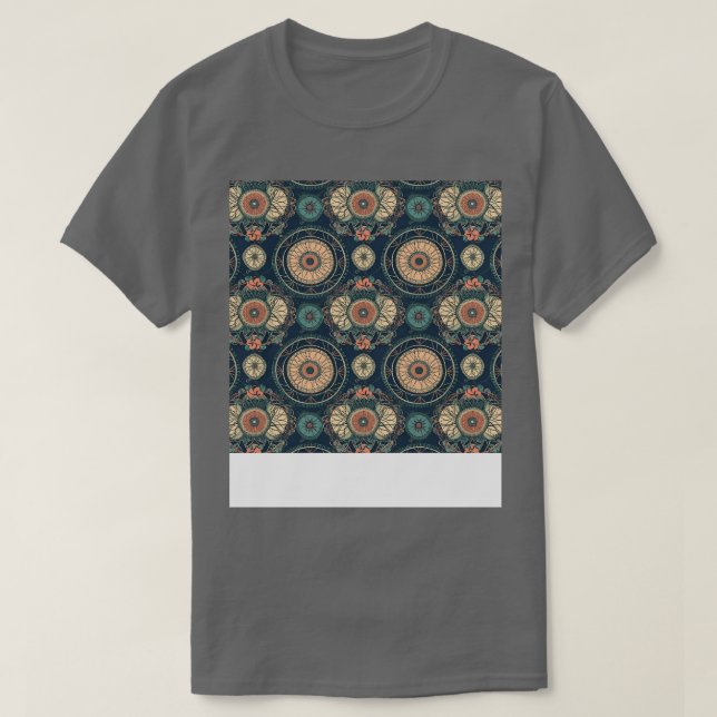 Camiseta Dream Catcher Seamless Pattern Bohemie Hippie Eth (Diseño del anverso)