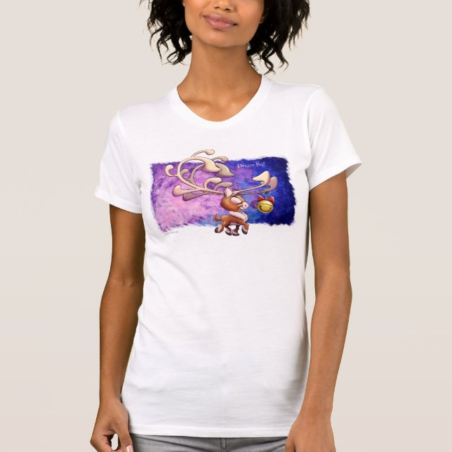 Camiseta DREAM GRANDES NAVIDADES REINDEN de Jeff Willis Art (Anverso)