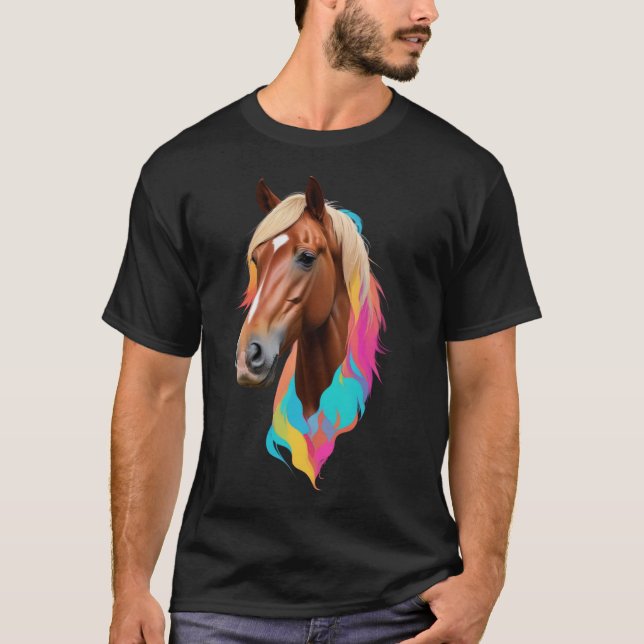 Camiseta Dream Horse with Rainbow Mane (Anverso)