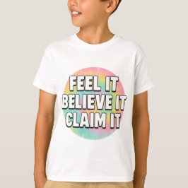 Camiseta Dream It, Believe It, Create It – Motivacional 