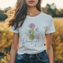 Camiseta Dream Lights Floral Pastel Colores
