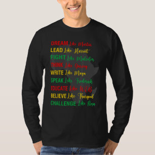 Camiseta Dream Like Martin Black History Inspiration Men W