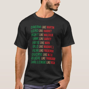Camiseta Dream Like Martin Black History Month African Cele