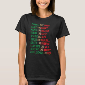 Camiseta Dream Like Martin Black History Month African Cele