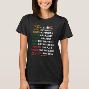 Camiseta Dream Like Martin Black History Month African Cele