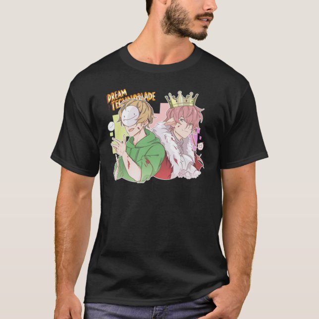 Camiseta Dream merch technoblade merch dreamdesperaken Drea (Anverso)