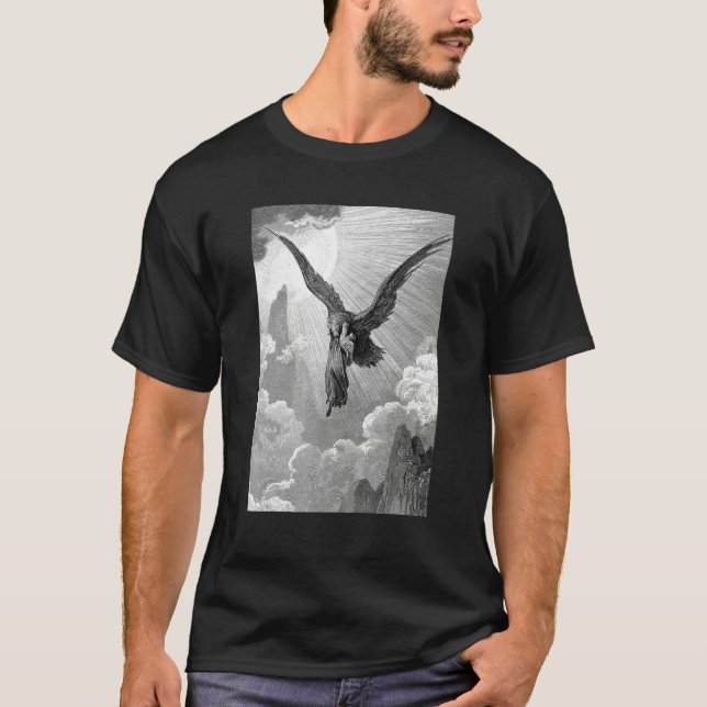 Camiseta Dream of the Eagle Gustave Dore Romanticism Art (Anverso)