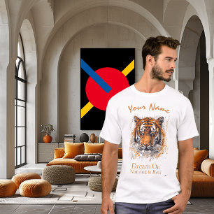 Camiseta Dream On - Nada es real Arte ciberpunk tigre