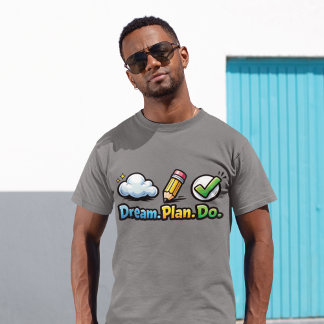 Camiseta Dream Plan Do Motivations-Design