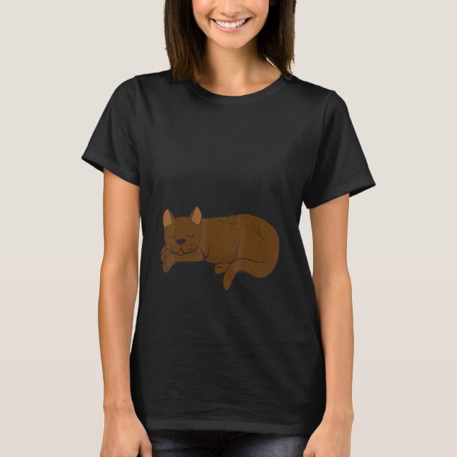 Camiseta Dream Sleep Snooze Snooze Light Burmese Cat Sleep (Anverso)