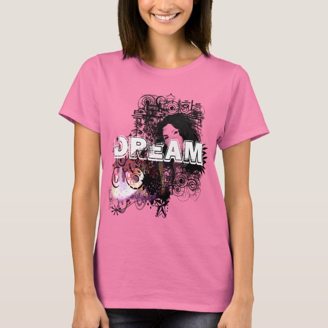 Camiseta Dream Swirls Music Grunge (Anverso)