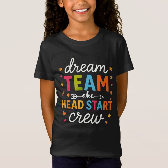 Camiseta Dream Team Aka Head Start Crew Profesora de Preesc (Anverso)