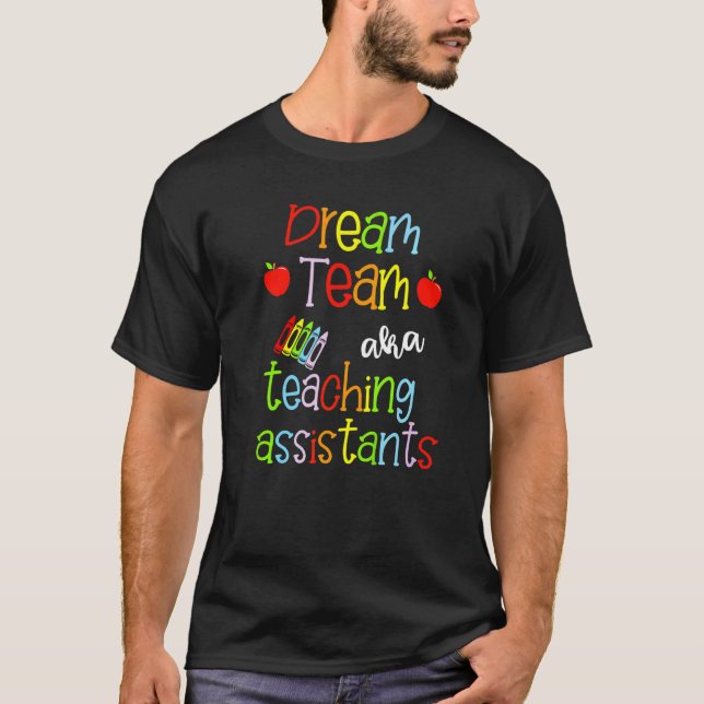Camiseta Dream Team Aka Tesistentes Cute Crayon Edu (Anverso)