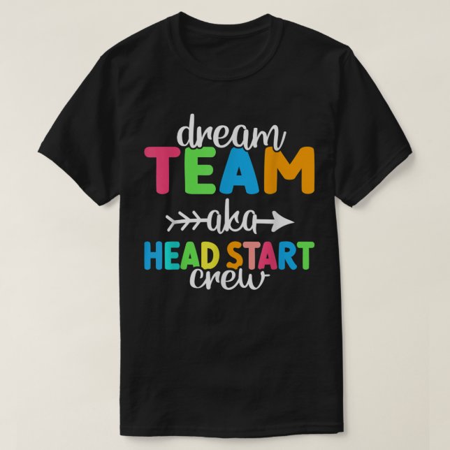 Camiseta Dream Team, alias Head Start Crew Teachate Preesco (Diseño del anverso)