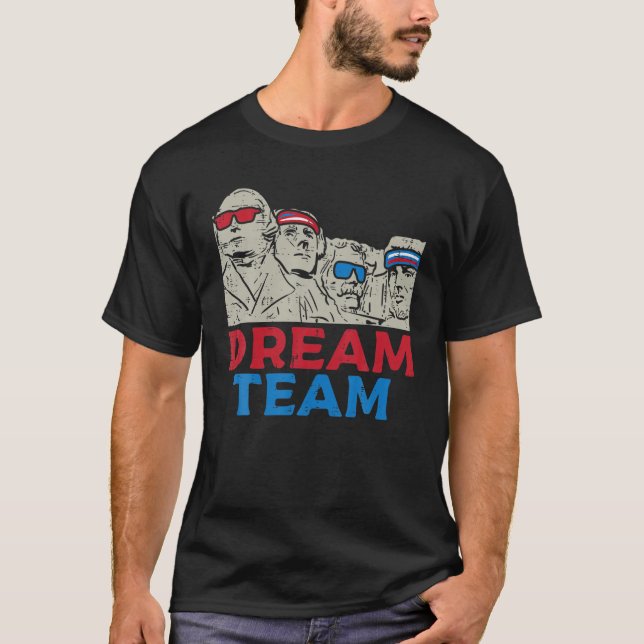 Camiseta Dream Team Pronuncia El Monasterio De Rushmore (Anverso)