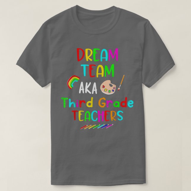 Camiseta Dream Team Tercer curso de profesores divertidos d (Diseño del anverso)