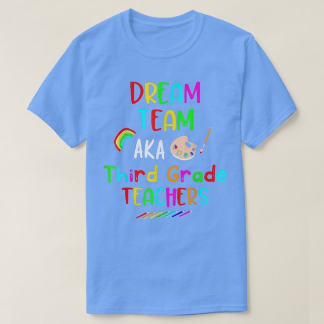 Camiseta Dream Team Tercer curso de profesores divertidos d (Diseño del anverso)