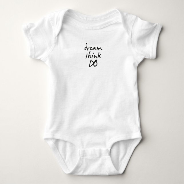Camiseta Dream, think, do - Motivational quote for her (Anverso)