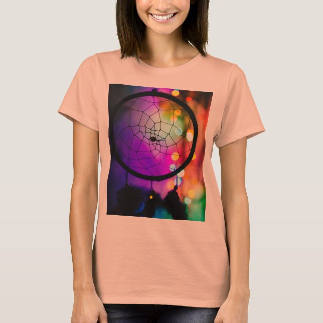 Camiseta Dreamcatcher Colorful Bokeh (Anverso)